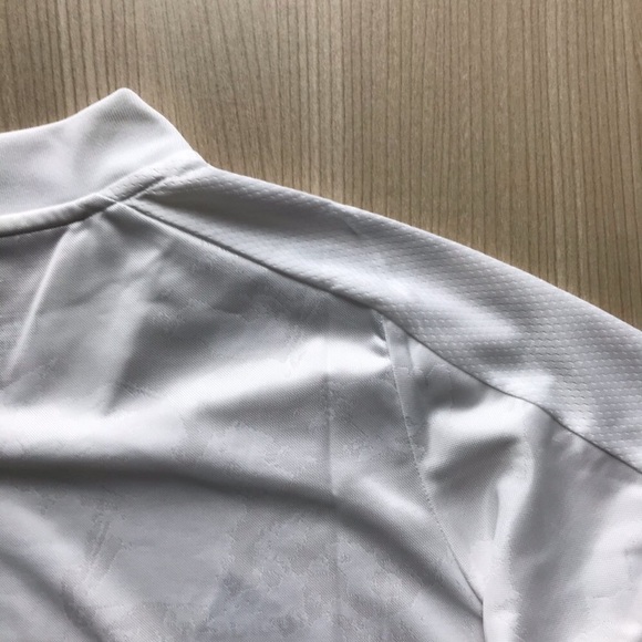 Adidas White Textured Breathable Active Top - Picture 3 of 9